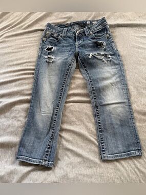 Miss Me Distressed Capri Jeans